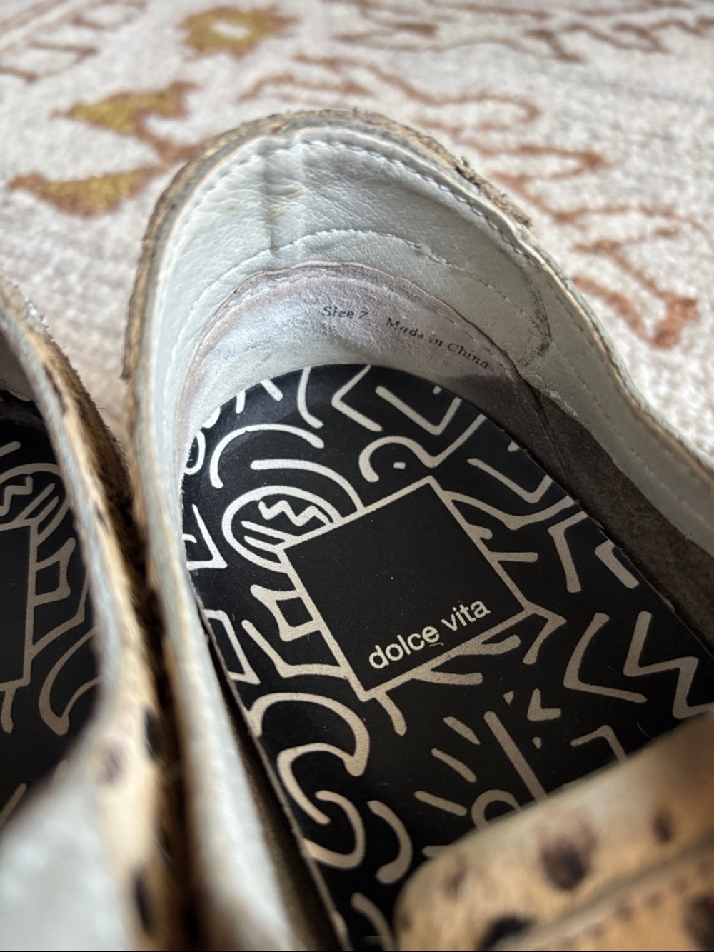 🤎 DOLCE VITA Leopard Print Calf Hair Sneakers - Picture 12 of 12